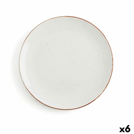 Piatto da pranzo Ariane Terra Beige Ceramica Ø 29 cm (6 Unità)