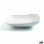 Piatto Fondo Ariane Vital Quadrato Ceramica Bianco (Ø 21 cm) (6 Unità)