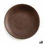 Piatto da pranzo Anaflor Barro Anaflor Marrone Ceramica Argilla cotta Ø 29 cm (8 Unità)