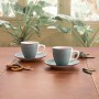 Set di Tazze e Piatti Quid Vita Morning Azzurro Ceramica (4 Pezzi) (6 Unità)