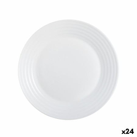 Piatto da Dolce Luminarc Harena Bianco Vetro (19 cm) (24 Unità)