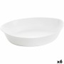 Teglia da Cucina Luminarc Smart Cuisine Ovale 32 x 20 cm Bianco Vetro (6 Unità)