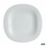 Piatto da pranzo Luminarc Carine Granit Grigio Vetro Ø 27 cm (24 Unità)