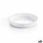 Teglia da Cucina Luminarc Trianon Ovale Bianco Vetro (Ø 26 cm) (6 Unità)