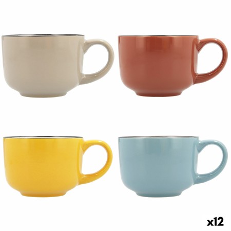 Tazza Quid Frappe Ceramica Multicolore (400 ml) (12 Unità)