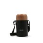 Thermos da Viaggio Quid Cocco Nero Metallo 750 ml Cibo