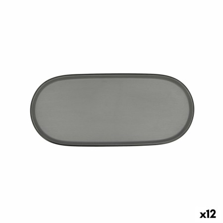 Vassoio per aperitivi Bidasoa Gio Grigio Plastica 28 x 12 cm (12 Unità)