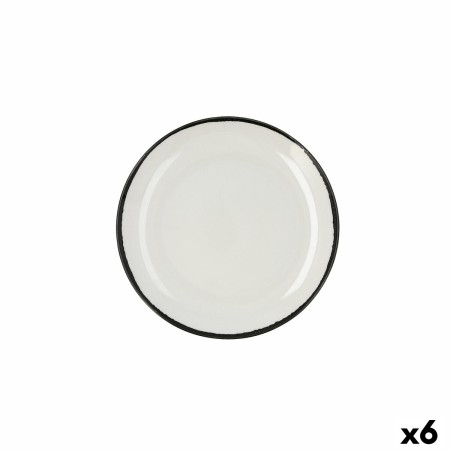 Piatto da pranzo Ariane Vital Filo Bianco Ceramica (6 Unità)