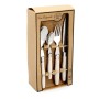 Set di Posate Lou Laguiole Comptoir Beige Metallo 24 Pezzi