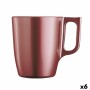 Tazza Mug Luminarc Flashy Rosso 250 ml Vetro (6 Unità)