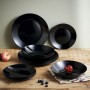 Set di Stoviglie Arcopal Zelie Black Nero 12 Pezzi