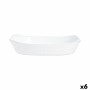 Teglia da Cucina Luminarc Smart Cuisine Bianco Vetro 34 x 25 cm (6 Unità)