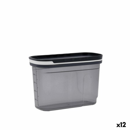 Barattolo Quid City Con coperchio Dispenser 1,2 L Grigio Plastica (12 Unità)