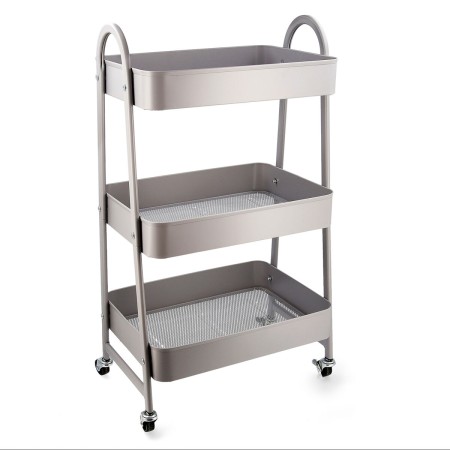 Carrello per Verdure Quid Casio Grigio Metallo 45 x 30,6 x 77,5 cm