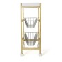 Carrello per Verdure Quid Gala Bianco Legno 40,5 x 24 x 60 cm