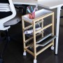 Carrello per Verdure Quid Gala Bianco Legno 40,5 x 24 x 60 cm