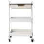 Carrello per Verdure Quid Elvia Bianco Metallo 46,5 x 30,5 x 75 cm