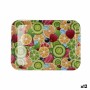 Vassoio per la colazione Quid Habitat Multicolore Plastica 32 x 23 x 1,7 cm Con manici Frutta (12 Unità)