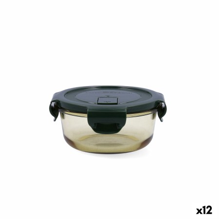 Porta pranzo Ermetico Bidasoa Infinity Rotonda 390 ml Giallo Vetro (12 Unità)