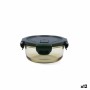 Porta pranzo Ermetico Bidasoa Infinity Rotonda 390 ml Giallo Vetro (12 Unità)