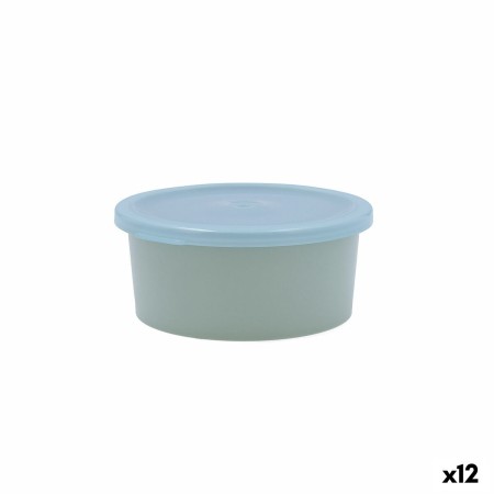 Porta Pranzo Rotondo con Coperchio Quid Inspira 470 ml Azzurro Plastica (12 Unità)