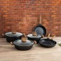 Casseruola con coperchio Quid Karbon Alluminio fuso Nero 20 cm