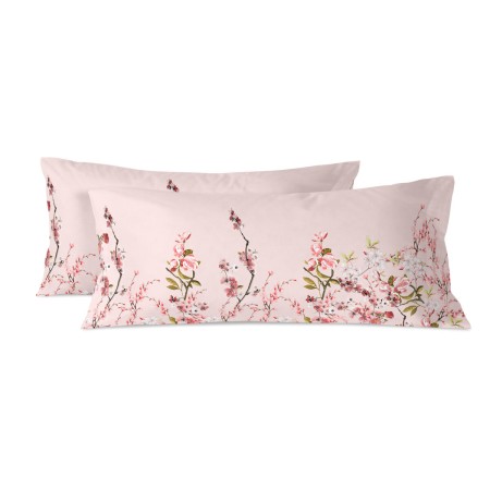 Federa HappyFriday Chinoiserie rose Multicolore Osimano 150 Fili 45 x 110 cm (2 Unità)