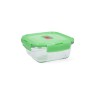 Porta pranzo Ermetico Luminarc Pure Box Holy Verde Vetro Quadrato 760 ml (6 Unità)