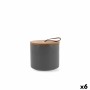 Vaso Quid Ozon Grigio Ceramica 10,4 x 10 cm (6 Unità)