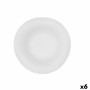 Piatto per Pasta Bidasoa Fosil Bianco Ceramica 21,9 x 21,3 x 6,8 cm (6 Unità)