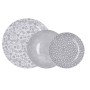 Set di Stoviglie Bidasoa Aquilea Grigio Ceramica 18 Pezzi