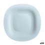 Piatto da pranzo Luminarc Carine Paradise Azzurro Vetro 27 cm (24 Unità)