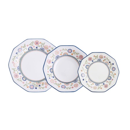 Set di Stoviglie Queen´s By Churchill Bengal Multicolore Ceramica 12 Pezzi