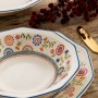 Set di Stoviglie Queen´s By Churchill Bengal Multicolore Ceramica 12 Pezzi