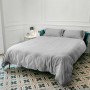 Copripiumino Naturals Tencel Grigio Ala francese 220 x 220 cm