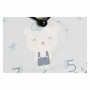 Orologio da Parete DKD Home Decor Azzurro Rosa Legno Metallo Plastica Legno MDF Per bambini Uccello 24 x 3 x 24 cm (2 Unità)