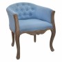 Poltrona DKD Home Decor Azzurro Poliestere Legno (58 x 56 x 69 cm)