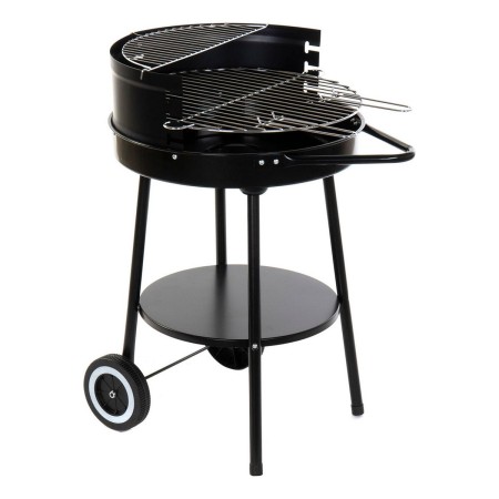 Barbecue a Carboni con Ruote DKD Home Decor Nero Metallo Plastica 59 x 49,5 x 82 cm