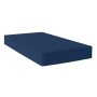 Lenzuolo con angoli HappyFriday BASIC Blu Marino 105 x 200 x 32 cm