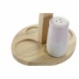 Set per Condire DKD Home Decor 19 x 16 x 22,5 cm Azzurro Rosa Legno d'albero della gomma Verde Gres