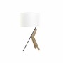 Lampada da tavolo DKD Home Decor Nero Metallo Marrone Bianco Rovere 220 V 50 W 35 x 35 x 54 cm