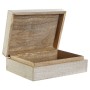 Set di Scatole Decorative DKD Home Decor Legno di mango 25 x 17 x 8 cm Decapaggio (2 Unità)