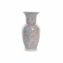 Vaso DKD Home Decor 13 x 13 x 31 cm Porcellana Azzurro Arancio Orientale