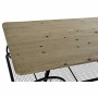 Tavolo aggiuntivo DKD Home Decor Nero Rame Naturale PVC Metallo Abete 112 x 54 x 52 cm