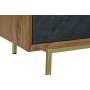 Mobile TV DKD Home Decor Marrone Nero Acacia (130 x 42 x 49 cm)