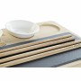 Set per Sushi DKD Home Decor PC-186227 Bianco Nero Naturale Bambù Lavagna Moderno Orientale 28,5 x 18,5 x 2,6 cm (9 Pezzi) (28,