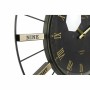 Orologio da Parete DKD Home Decor Cristallo Argentato Nero Dorato Ferro 70 x 7 x 70 cm (2 Unità)