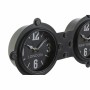 Orologio da Parete DKD Home Decor Cristallo Nero Ferro (58 x 6,5 x 18 cm)