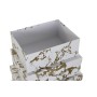 Set di Scatole per Sistemare Impilabili DKD Home Decor Dorato Bianco Cartone (43,5 x 33,5 x 15,5 cm)