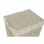 Cesto per i Panni Sporchi DKD Home Decor Naturale Intrecciato Metallo Fibra (43 x 35 x 59 cm)